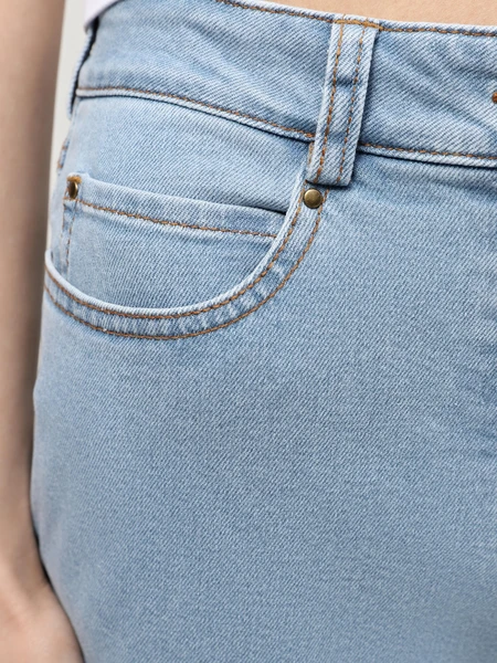 Блакитні джинси STRAIGHT із середньою посадкою